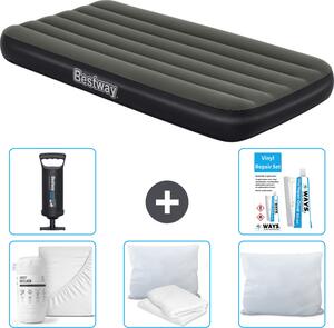Materasso gonfiabile Bestway - 1 persona - 99 x 188 x 28 cm - Blu - Accessori inclusi