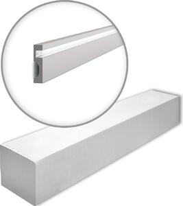 NMC IL11-box WALLSTYL Noel Marquet 1 cartone con 13 listelli decorativi Modanatura per pavimenti Illuminazione indiretta stile moderno colore grigio | 26 m