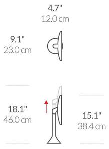 Specchio per make-up con illuminazione/con ingrandimento (5x) ø 20 cm Sensor – simplehuman