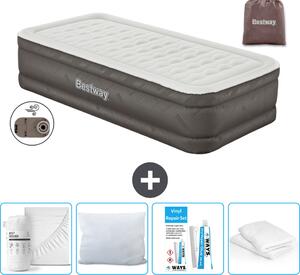 Materasso gonfiabile Bestway - 1 persona - 97 x 191 x 46 cm - Marrone - Accessori inclusi