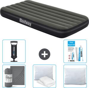 Materasso gonfiabile Bestway - 1 persona - 99 x 188 x 28 cm - Blu - Accessori inclusi