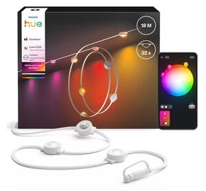 Philips - Catena luminosa LED RGBW dimmerabile per esterni Hue FESTAVIA 32xLED 18 m IP65