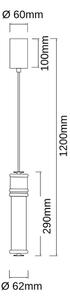 Open Design OR85730 - Lampadario a sospensione su cavo OMI LED/10W/230V cromo lucido