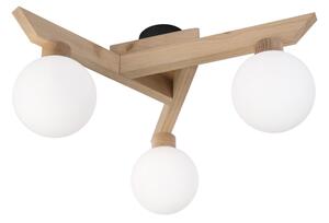 Plafoniera ANTONIO 3xG9/5W/230V rovere/bianco