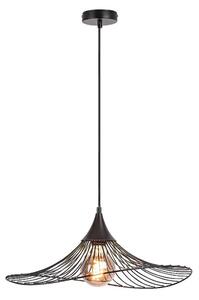 Rabalux 72004 Lampada a sospensione 1 spot Sombero, E27, nero, rotondo, industriale, ø500mm