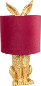 Clayre & Eef Lampada da tavolo Rabbit Ø 20x43 cm in poliresina color oro rosso