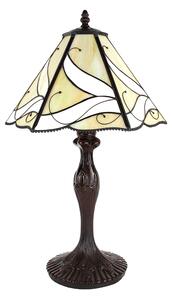 Lampada da tavolo Tiffany Clayre & Eef Ø 31x43 cm Vetro bianco beige