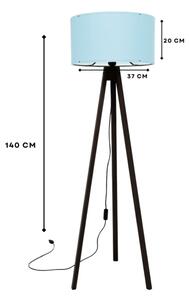 Lampada da terra AYD 1xE27/40W/230V marrone/blu