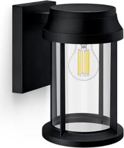 Lampada da parete per facciate esterne BELLINI E27 IP44 tonda nera Philips