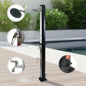 Mucola doccia solare doccia da giardino doccia da piscina doccia da esterno doccia da campeggio doccia a pioggia doccia a pedale doccia da piscina - 20L argento