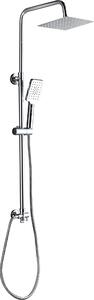 Sistema doccia Marwell Bayala square - Asta doccia incl. soffione e doccia a pioggia
