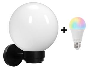 Brilagi-LED RGBW Applique da esterno HARBOR 1xE27/9W/230V IP33 nero/bianco