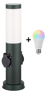 Brilagi - Lampada LED RGBW per esterni con 2 prese 1xE27/9W/230V 40 cm IP44 antracite