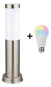 Brilagi - Lampada per esterni a LED RGBW 1xE27/9W/230V 40 cm IP44 cromo opaco