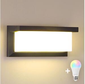 Brilagi -LED RGBW Applique da esterno BRICKY 1xE27/9W/230V antracite IP54