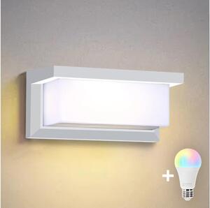 Brilagi - Applique da esterno LED RGBW BRICKY 1xE27/9W/230V bianco IP54