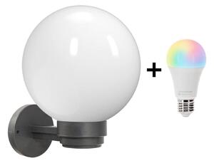 Brilagi -LED RGBW Applique da esterno HARBOR 1xE27/9W/230V IP33 antracite/bianco