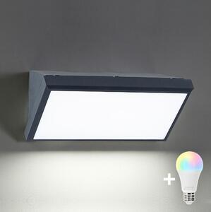 Brilagi-LED RGBW Applique da esterno TRIANGLE 1xE27/9W/230V antraciteIP65