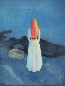 Riproduzione Young Girl on a Jetty, Munch, Edvard