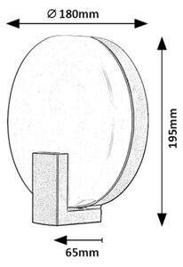 Rabalux 7074 - Lampada da parete esterna LED CYPRUS 10W 230V IP44