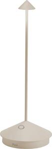 Lampada a led da tavolo Pina Pro Sabbia ricaricabile e dimmerabile senza fili Zafferano 2200-2700-3000K IP54 Batteria da 12h