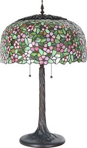 Lampada da tavolo Tiffany Clayre & Eef Ø 46x72 cm Vetro rosa verde