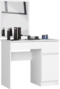 Akord Toeletta Bianca Con Specchio A Destra 90X50X142 Cm