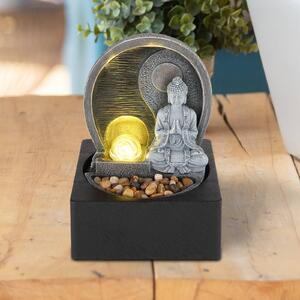 Globo LED da interni Fontana, antracite/grigio, Buddha