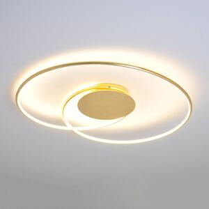 Lindby Plafoniera LED Joline, color oro, 74 cm, metallo