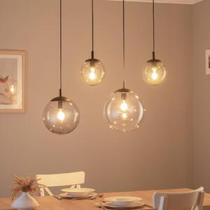 TK Lighting Lampada a sospensione Esme, vetro, multicolore, 4 luci, lineare