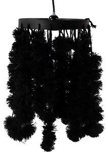 Lampada decorativa con nappe in ferro e cotone 26 cm