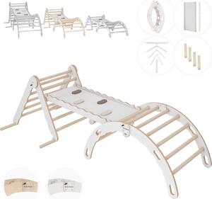 Triangolo per arrampicata in legno, Triangolo per arrampicata, Struttura per arrampicata per bambini con scivolo, Arrampicata per bambini, Struttura per arrampicata in legno 100% ECO