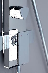 Colonna doccia in acciaio lucido e bianco 1070mm modello X3