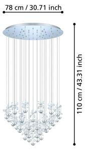 Eglo 93661 - Lampada a sospensione su cavo PIANOPOLI LED/107,5W/230V
