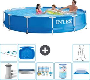 Piscina fuori terra a struttura - 366x76 cm - 9 pezzi - Modello S41750