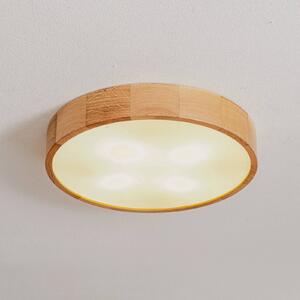 TEMAR LIGHTING Plafoniera Cleo DR475 sensore IP20 rovere Ø 48 cm