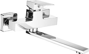 Miscelatore per lavello design per montaggio a parete cromo