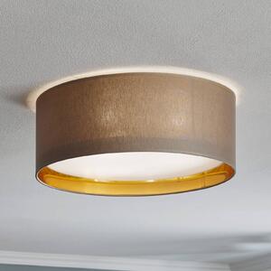 TK Lighting Plafoniera Bilbao, grigio/oro, Ø 45 cm