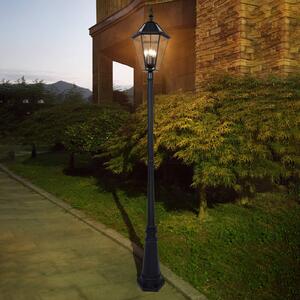 LUTEC Lampione solare London con lampadine LED retrofit