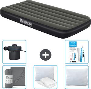 Materasso gonfiabile Bestway - 1 persona - 99 x 188 x 28 cm - Blu - Accessori inclusi