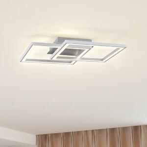 Lindby Lorina plafoniera LED, quadrata, RGBW