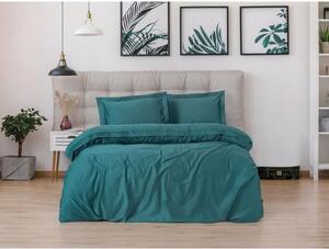 L'Essentiel Linge de Maison, Elegant - Petrol, Blu petrolio, Set copripiumino King in raso (FR), 100 % cotone sateen, 240 x 220 cm