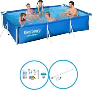 Bestway Steel Pro, piscina rettangolare - 300x201x66 cm - 3 pezzi - Modello S22717