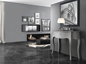 Gres porcellanato effetto marmo lucido 59x118 rettificato Vision Black Cotto Petrus (MQ)