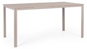 Tavolo da Esterno 156x78 cm in Acciaio e HDPE Sarita Antracite