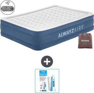 Materasso gonfiabile Bestway Alwayszair - 2 persone - 152 x 203 x 46 cm - Blu - Accessori inclusi