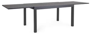 Tavolo Allungabile da Esterno 135-270x90x75h cm in Alluminio Cliv Antracite