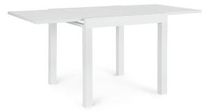 Tavolo Allungabile da Esterno 80-160x80x75h cm in Alluminio Cliv Bianco