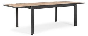 Tavolo Allungabile da Esterno 160-240x100x75h cm in Alluminio Belmar Naturale e Antracite