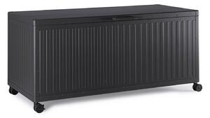 Baule Contenitore da Esterno 164,8x72x70h cm Apertura Facile e Ruote in Alluminio Ocean M Antracite